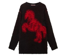 Pixel Horse Jacquard-Pullover