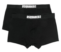 Set aus zwei Shorts mit Logo-Bund