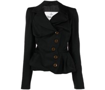 Blazer mit asymmetrischem Revers