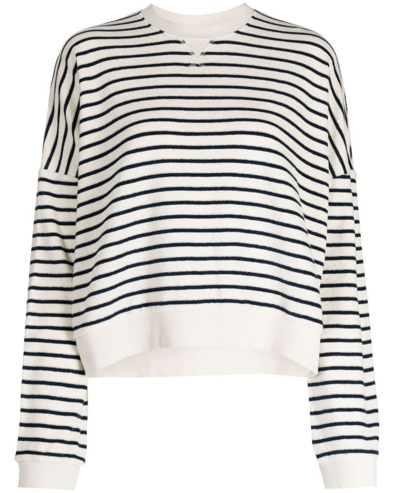 YMC Damen Gestreiftes Almost Grown Sweatshirt
