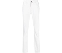Slim-Fit-Jeans mit Logo-Patch