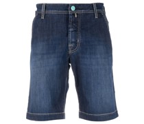 Halbhohe Jeans-Shorts