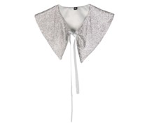 crystal-embellished collar tie