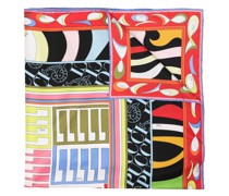 Schal mit Patchwork-Print