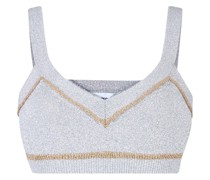 Cropped-Top aus Lurex