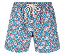 Badeshorts mit geometrischem Print