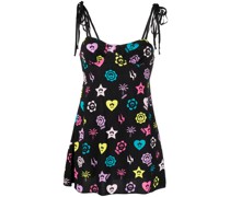 Minikleid mit Logo-Print