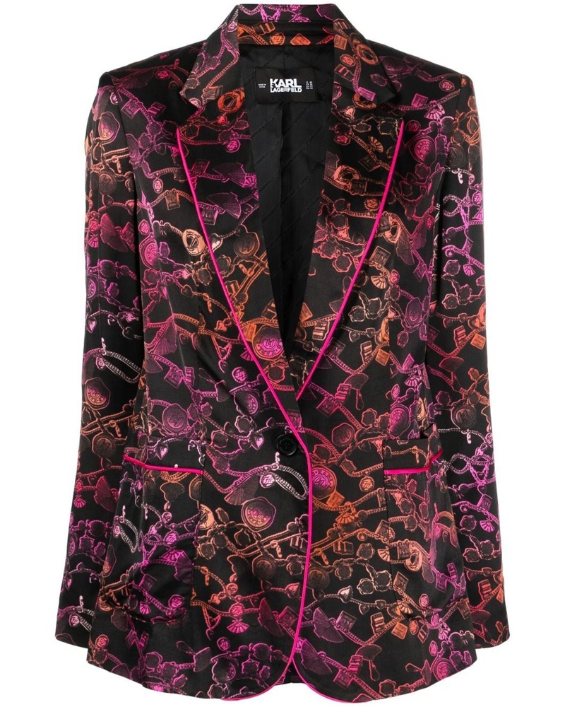 Karl Lagerfeld Damen Einreihiger Blazer Karl Lagerfeld Damen Einreihiger Blazer