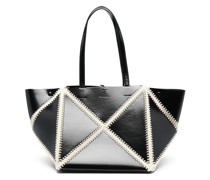 Handtasche mit Ziernähten