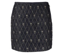 Gesteppter Jeansrock