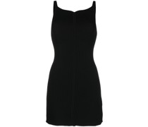 Geripptes Strickkleid