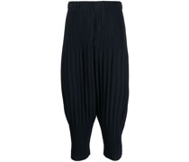 Plissierte Cropped-Hose