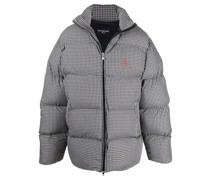 Gefütterte Jacke mit Karomuster