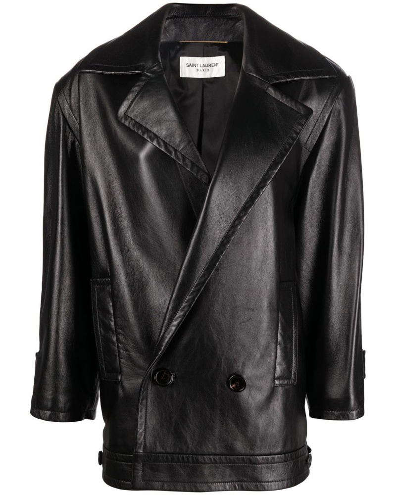 Saint Laurent Damen Blazer mit langem Schnitt