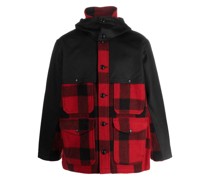 Karierte Kapuzenjacke