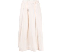 high-waist cotton skirt