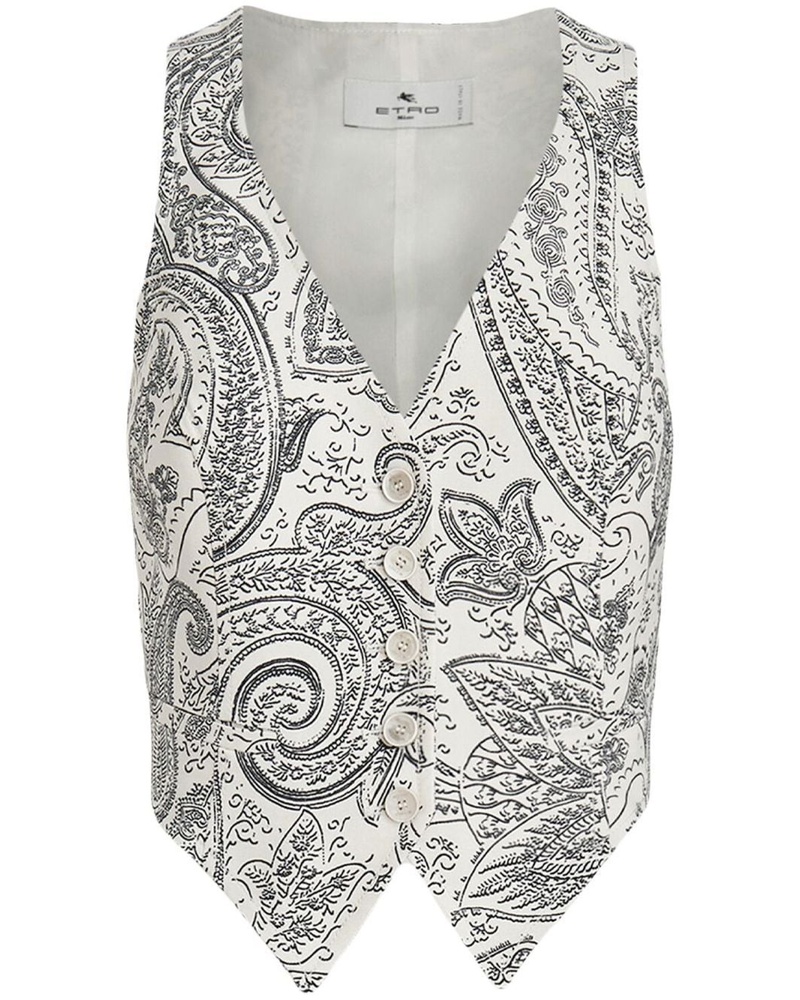 Etro Damen Weste aus Leinen