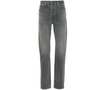slim-leg cotton jeans