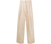 High-Waist-Hose mit weitem Bein