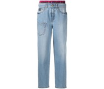 Gerade Cropped-Jeans