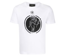 T-Shirt mit Jungfrau-Print