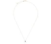 18kt Goldhalskette mit Saphiren
