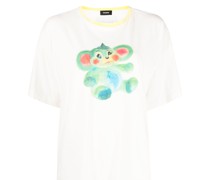 T-Shirt mit Teddy-Print