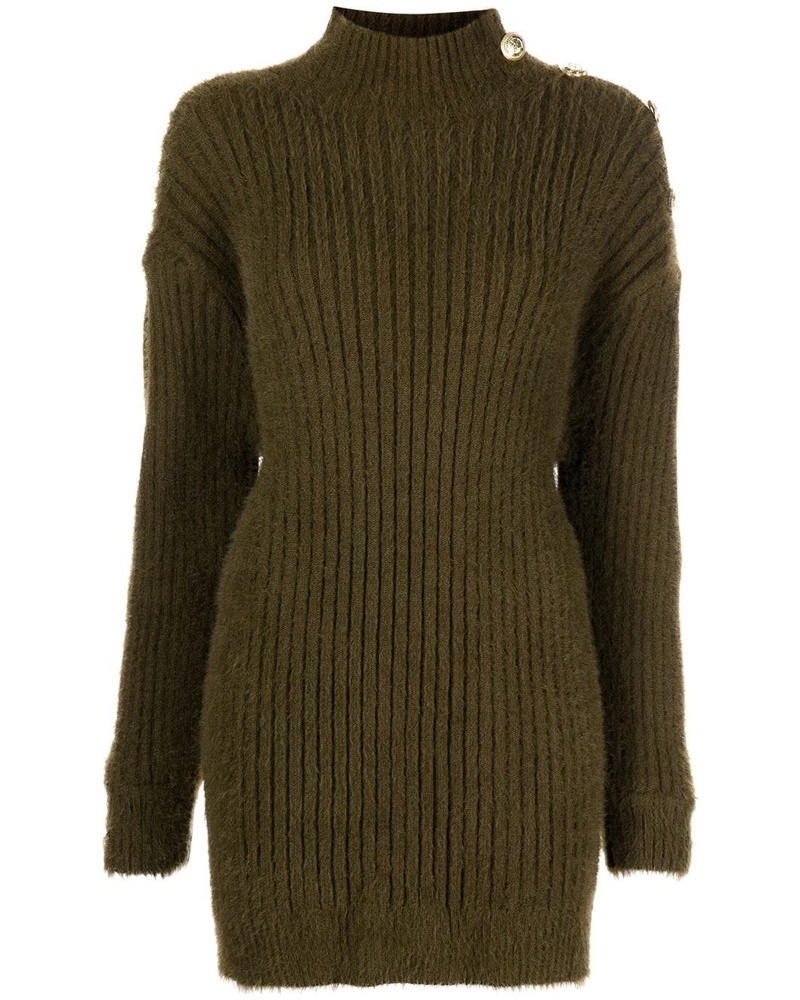 Retrofête Damen Vesey Kleid mit Stehkragen