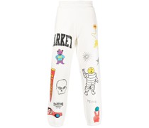Jogginghose mit grafischem Print
