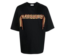 T-Shirt mit Logo-Stickerei