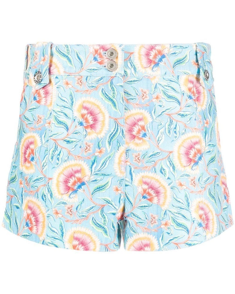 Paco Rabanne Damen Shorts mit Blumen-Print