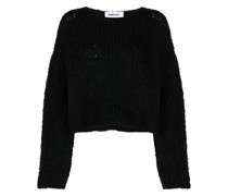 chunky-knit round-neck Pullover