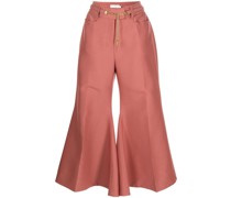 Ausgestellte Cropped-Hose