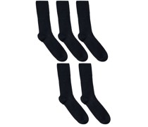 5er-Set Socken mit Logo