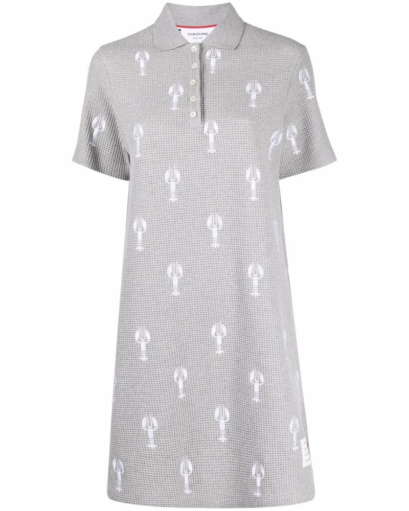 Thom Browne Damen Besticktes Kleid
