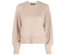 Kaschmirpullover mit Rundhalsausschnitt