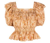 Bluse mit Blumen-Print