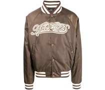 Bomberjacke mit Logo-Stickerei