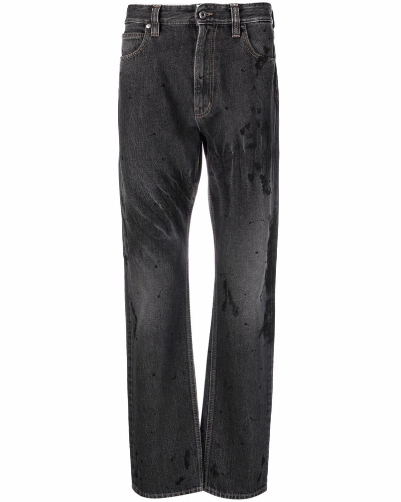 Roberto Cavalli Denim Just cavalli straight-leg jeans in Grau für Herren Herren Bekleidung Jeans Jeans mit Gerader Passform 