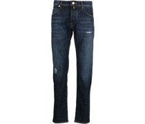 Tief sitzende Straight-Leg-Jeans