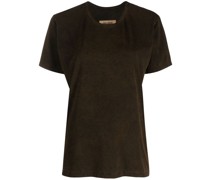 faded-effect crew-neck T-shirt