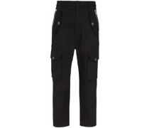 Cropped-Hose mit aufgesetzten Taschen