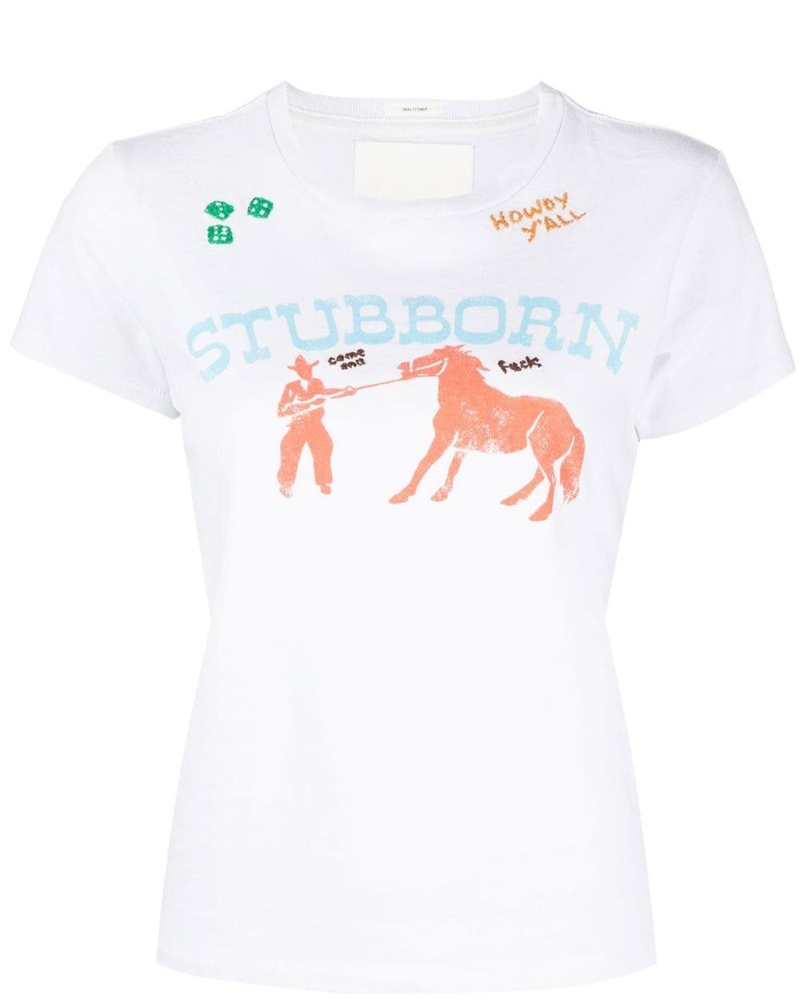 Mother Damen T-Shirt mit grafischem Print