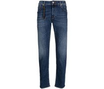 Slim-Fit-Jeans mit Anhänger