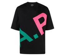 A.P.C. T-Shirt mit Logo-Print