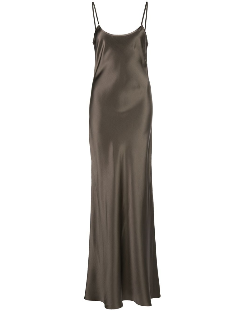 VOZ Damen Camisole-Kleid mit schräger Schnittführung