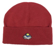 Strickmütze mit Logo-Patch