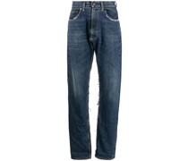 Gerade Jeans in Distressed-Optik