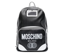x Smiley Rucksack mit Logo-Print