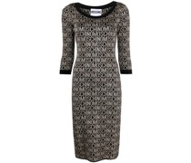 Jacquard-Kleid mit Logo